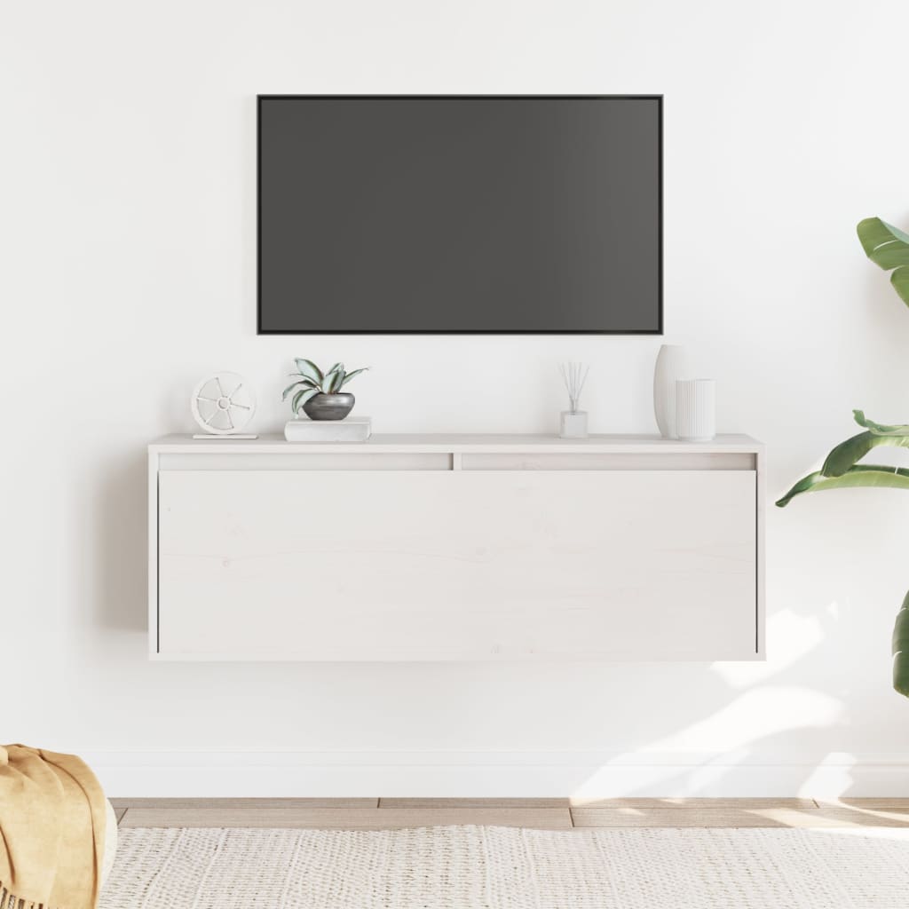 Nástěnná Skříňka 100 X 30 X 35 Cm Masivní Borové Dřevo