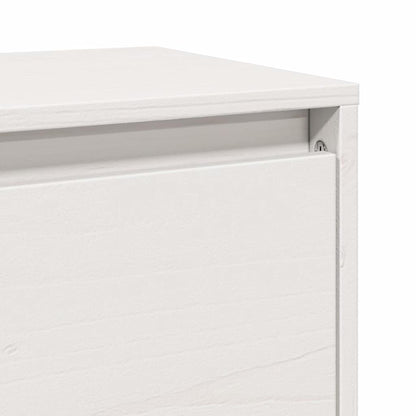 Nástěnné Skříňky 2 Ks Bílé 100X30X35 Cm Masivní Borové Dřevo
