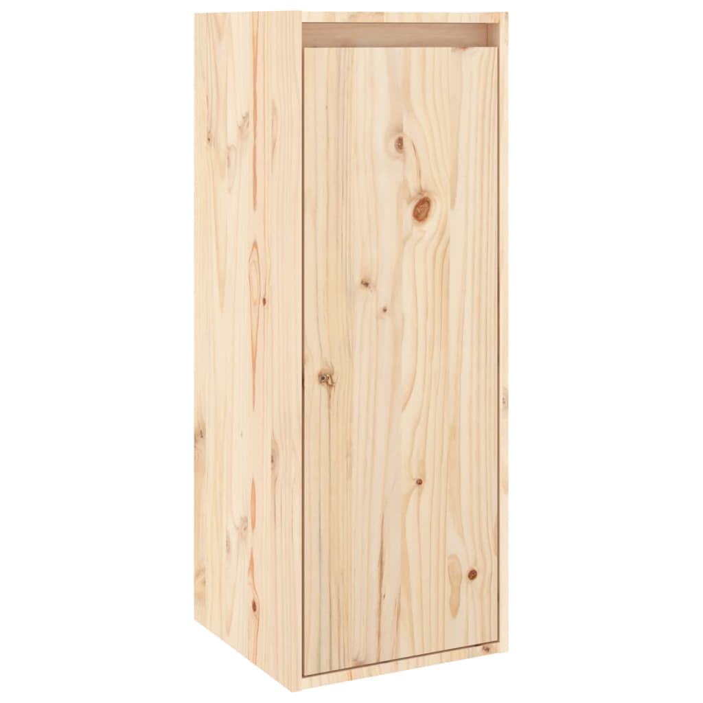 Nástěnné Skříňky 2 Ks 30 X 30 X 80 Cm Masivní Borovice