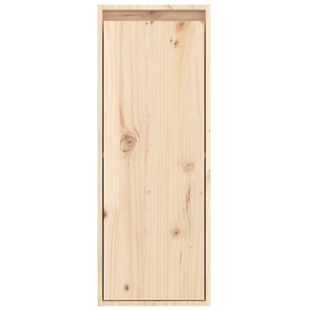 Nástěnné Skříňky 2 Ks 30 X 30 X 80 Cm Masivní Borovice