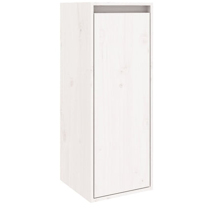 Nástěnné Skříňky 2 Ks Bílé 30 X 30 X 80 Cm Masivní Borovice