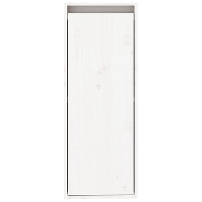 Nástěnné Skříňky 2 Ks Bílé 30 X 30 X 80 Cm Masivní Borovice