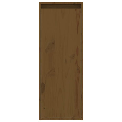 Nástěnné Skříňky 2 Ks Medově Hnědé 30X30X80 Cm Masivní Borovice
