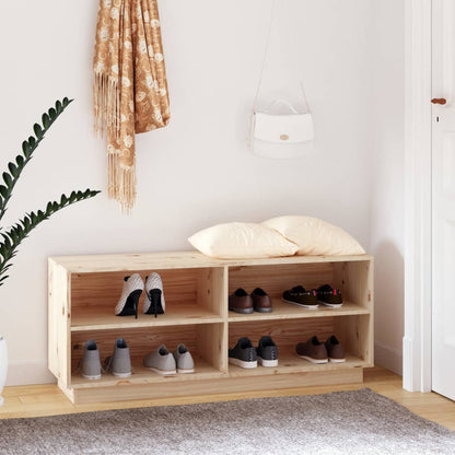 Botník 110 X 34 X 45 Cm Masivní Borové Dřevo