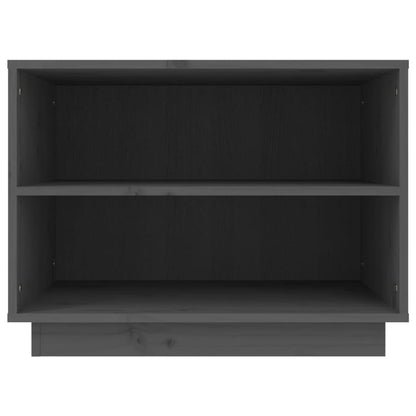 Botník Šedý 60 X 34 X 45 Cm Masivní Borové Dřevo