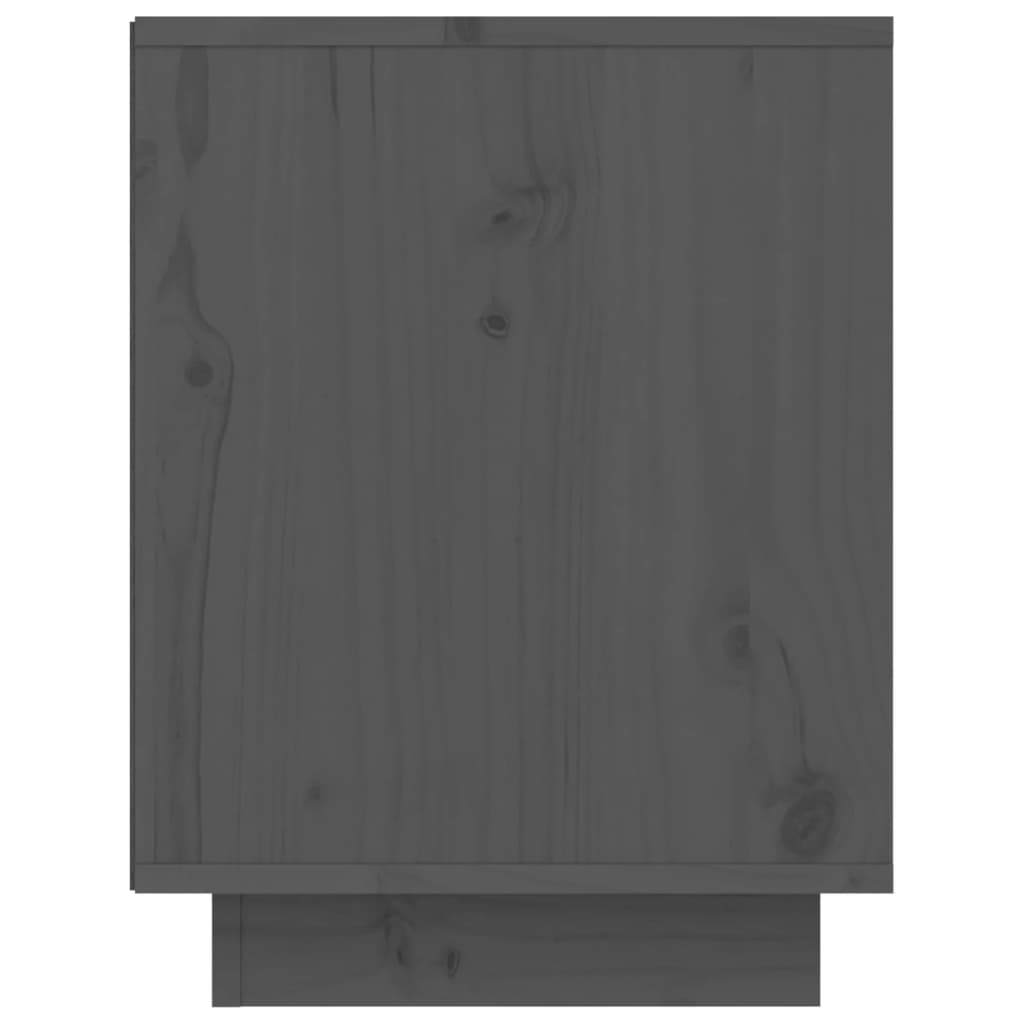 Botník Šedý 60 X 34 X 45 Cm Masivní Borové Dřevo