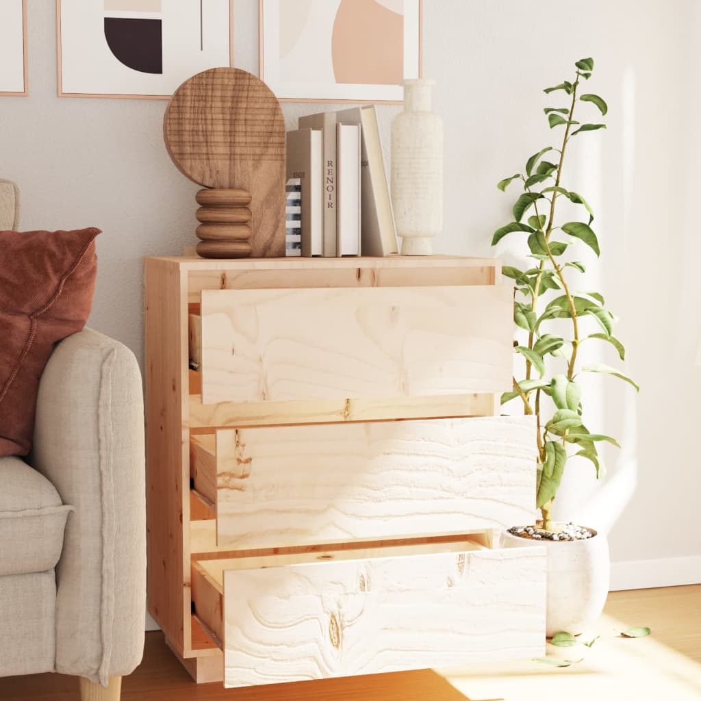 Příborník 60 X 34 X 75 Cm Masivní Borové Dřevo