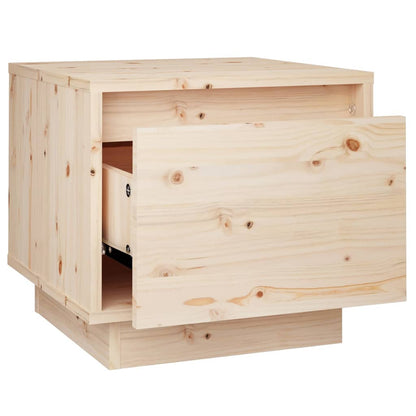 Noční Stolky 2 Ks 35 X 34 X 32 Cm Masivní Borové Dřevo