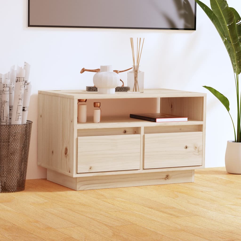 Tv Skříňka Medově Hnědá 60 X 35 X 37 Cm Masivní Borové Dřevo