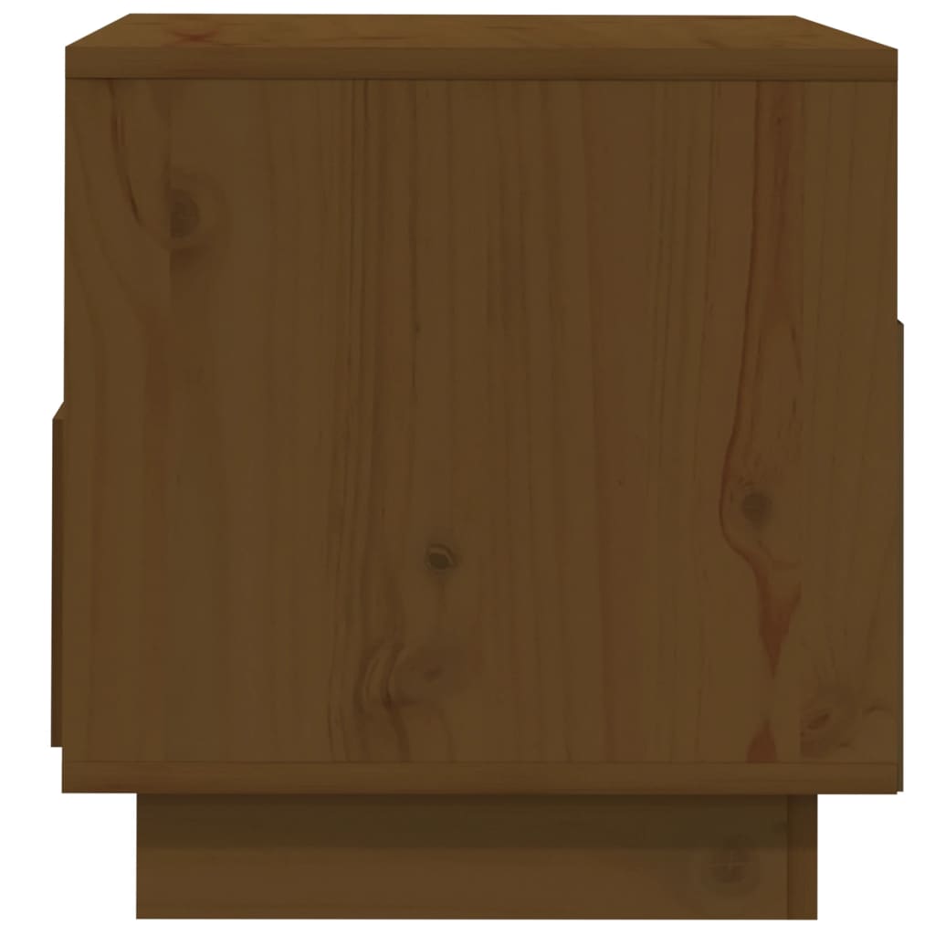 Tv Skříňka Medově Hnědá 60 X 35 X 37 Cm Masivní Borové Dřevo