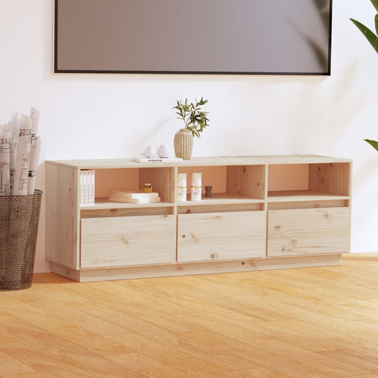 Tv Skříňka 140 X 37 X 50 Cm Masivní Borové Dřevo