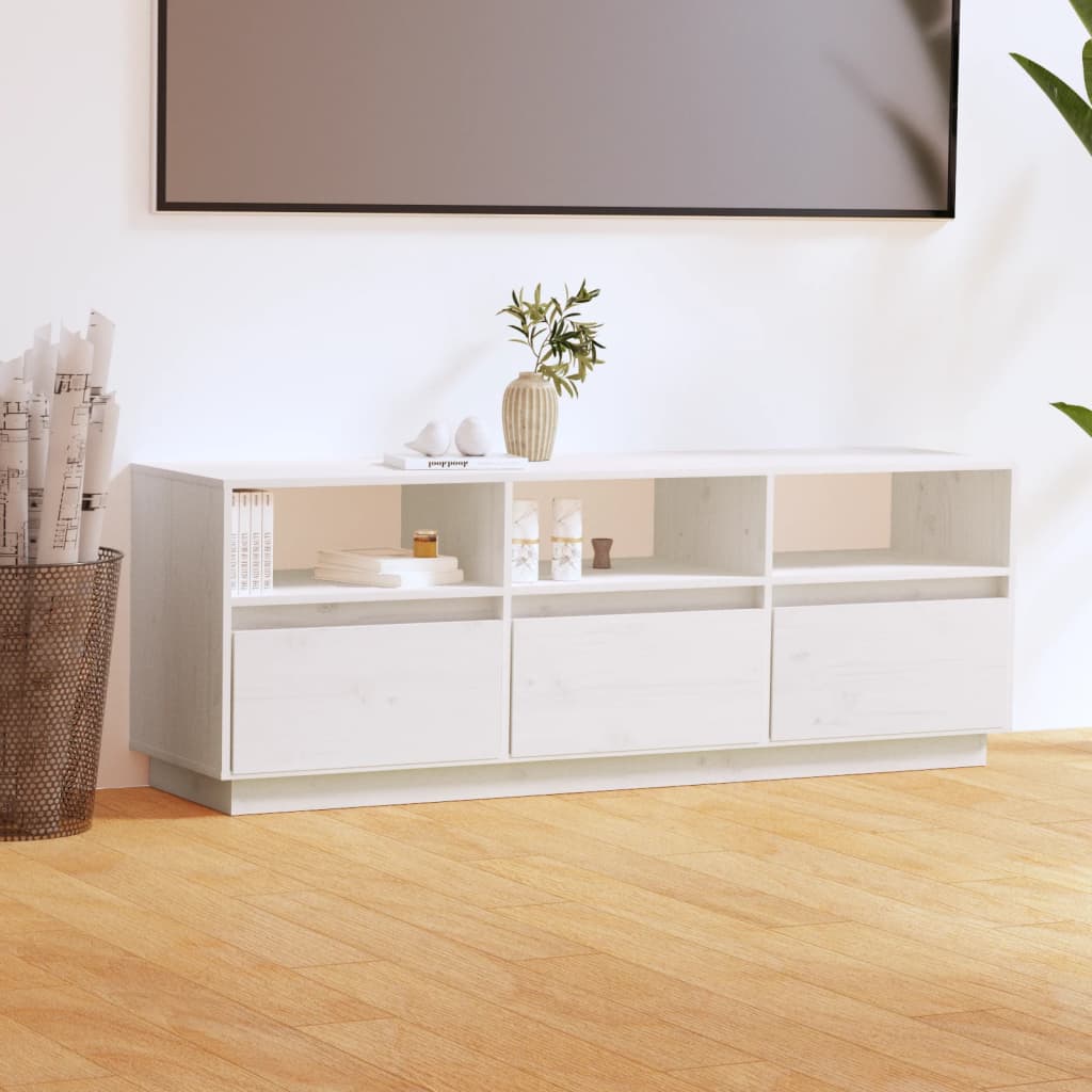 Tv Skříňka 140 X 37 X 50 Cm Masivní Borové Dřevo
