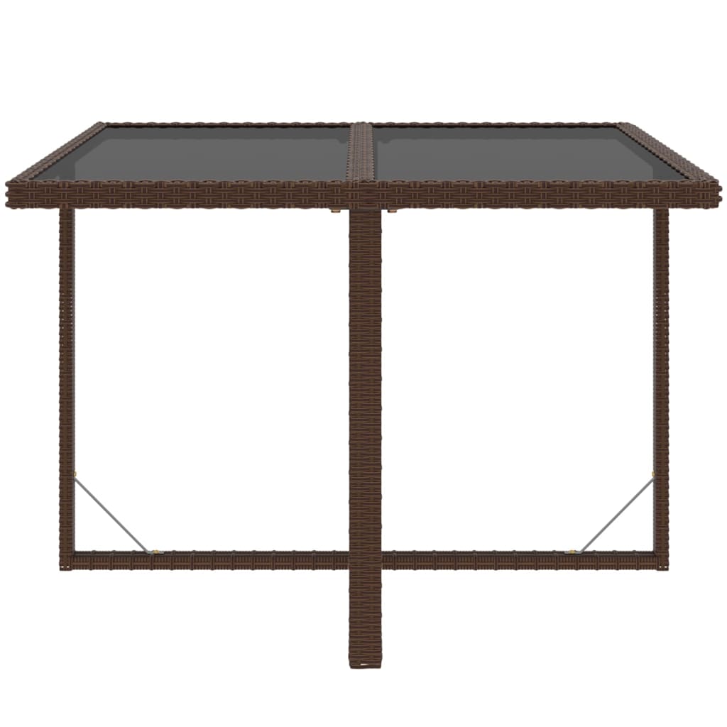 5Dílný Zahradní Jídelní Set S Poduškami Polyratan Hnědý Hnědá