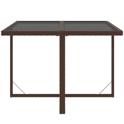 5Dílný Zahradní Jídelní Set S Poduškami Polyratan Hnědý Hnědá