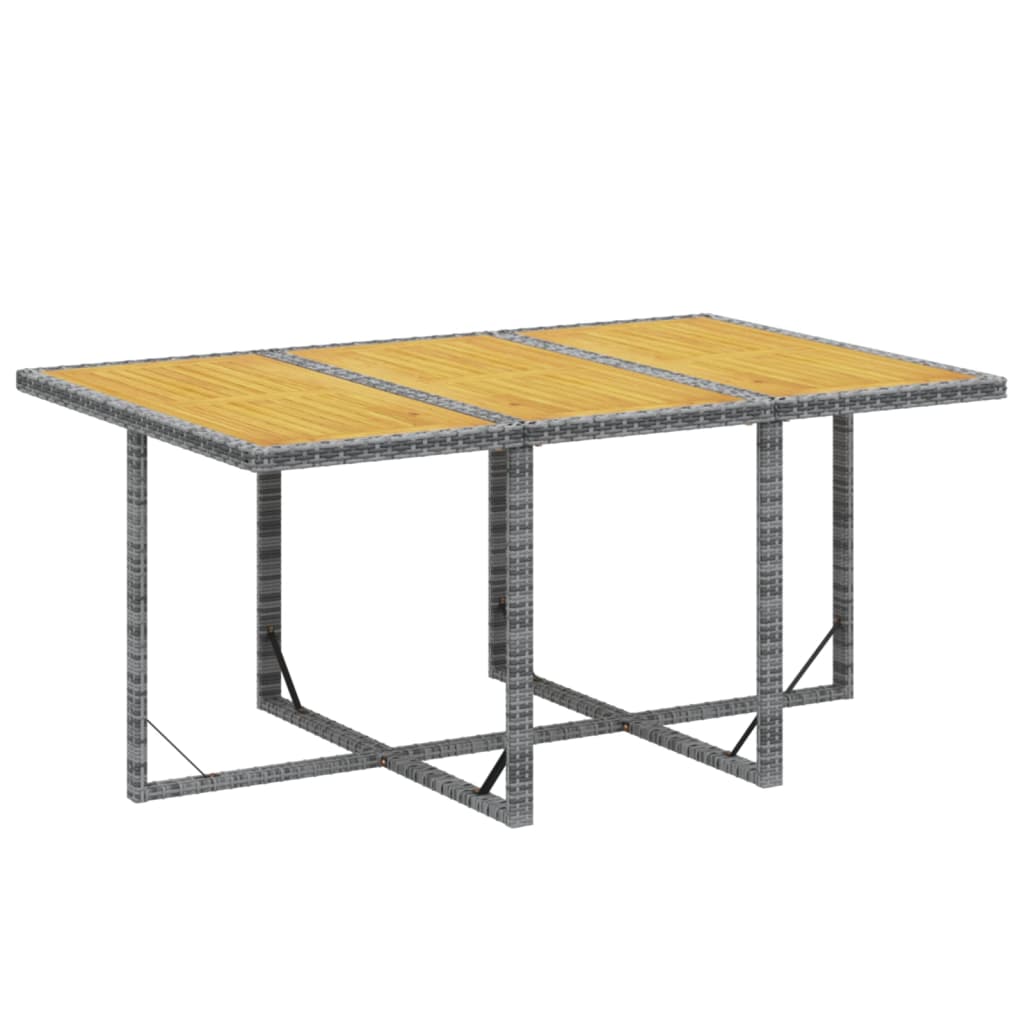 7Dílný Zahradní Jídelní Set S Poduškami Polyratan Šedý