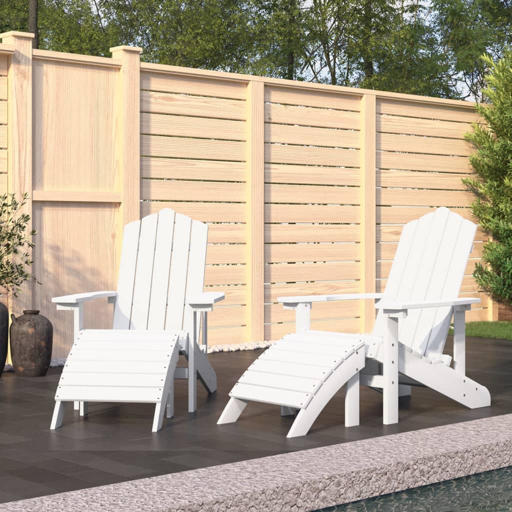 Zahradní Křeslo Adirondack + Podnožka/Stolek Hdpe Akvamarínové