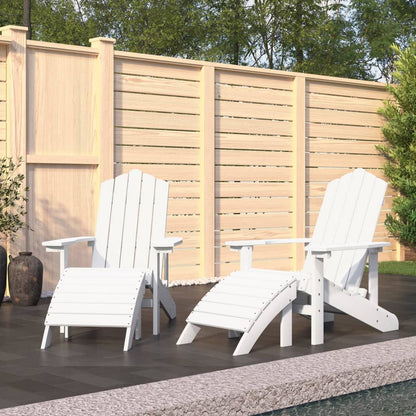 Zahradní Křeslo Adirondack + Podnožka/Stolek Hdpe Akvamarínové