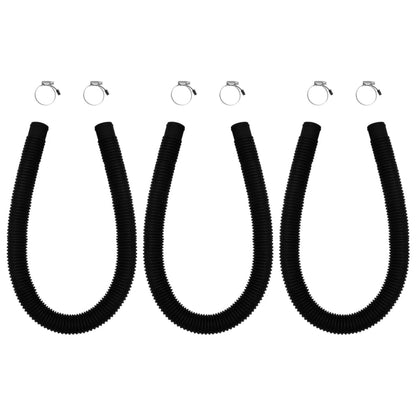 Solární Ohřev Bazénu Zaoblené Panely 3 Ks 72,5 X 46 Cm