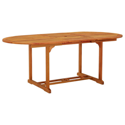 Zahradní Stůl 200 X 100 X 75 Cm Masivní Eukalyptové Dřevo
