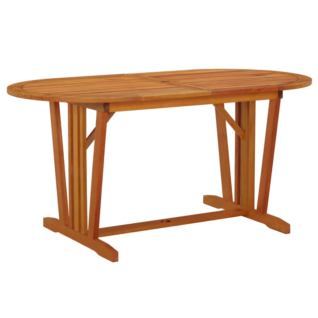 Zahradní Stůl 160 X 85 X 75 Cm Masivní Eukalyptové Dřevo