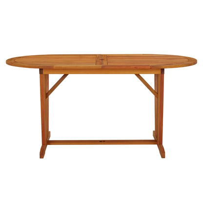 Zahradní Stůl 160 X 85 X 75 Cm Masivní Eukalyptové Dřevo