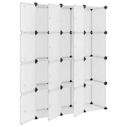 Úložný Organizér S 12 Kostkami S Dvířky Průhledný Pp