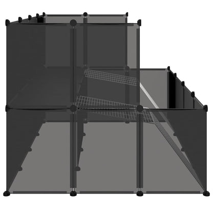 Klec Pro Malá Zvířata Černá 143 X 107 X 93 Cm Pp A Ocel