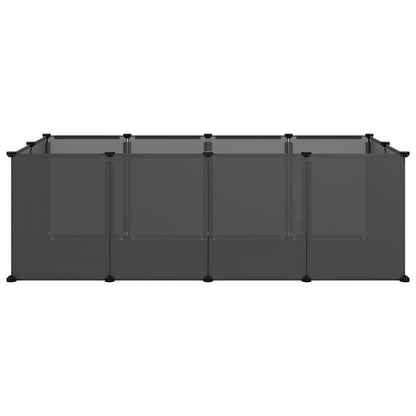 Klec Pro Malá Zvířata Černá 144 X 74 X 46,5 Cm Pp A Ocel