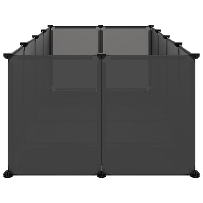 Klec Pro Malá Zvířata Černá 144 X 74 X 46,5 Cm Pp A Ocel