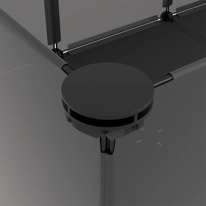 Klec Pro Malá Zvířata Černá 144 X 74 X 46,5 Cm Pp A Ocel