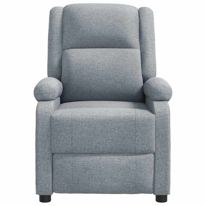 Masážní Křeslo Světle Šedé Textil