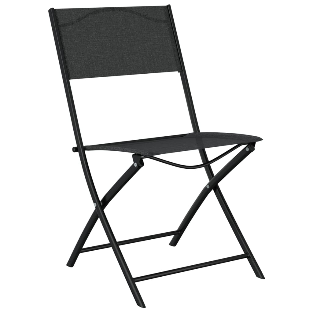 3Dílný Bistro Set Ocel Černý