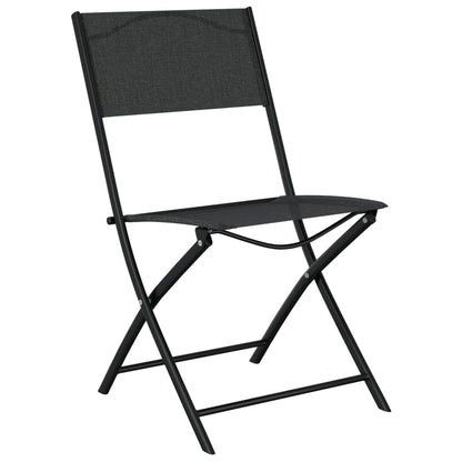 3Dílný Bistro Set Ocel Černý