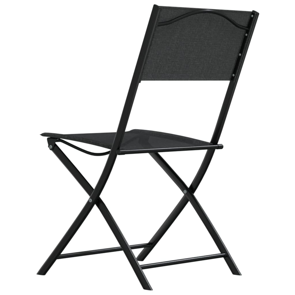3Dílný Bistro Set Ocel Černý
