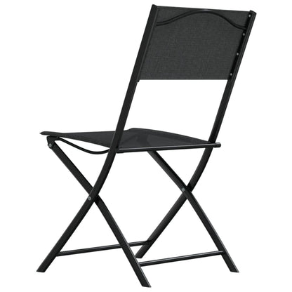3Dílný Bistro Set Ocel Černý