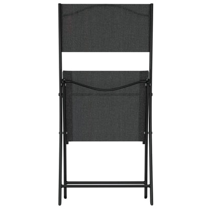 3Dílný Bistro Set Ocel Černý
