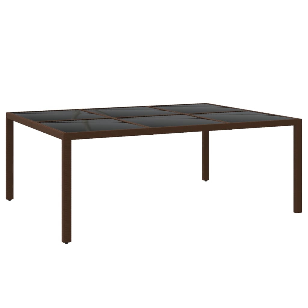 11Dílný Zahradní Jídelní Set Polyratan Hnědý