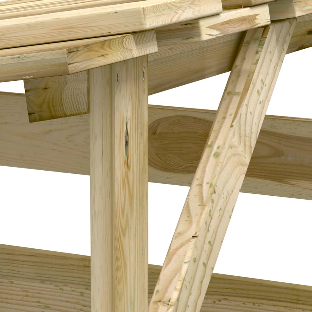 Pergoly se střechou 2 ks 100x90x100 cm impregnovaná borovice
