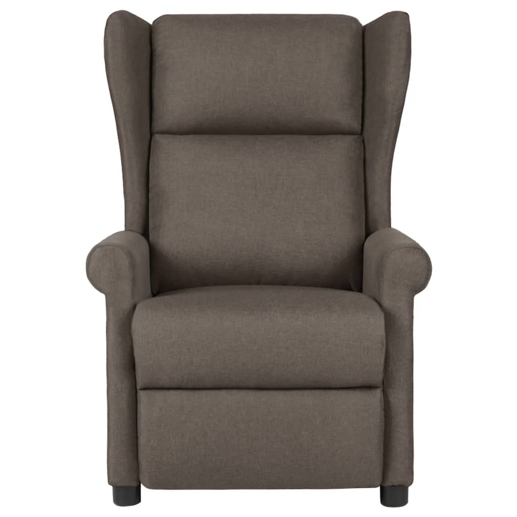 Polohovací Křeslo Hnědé Textil