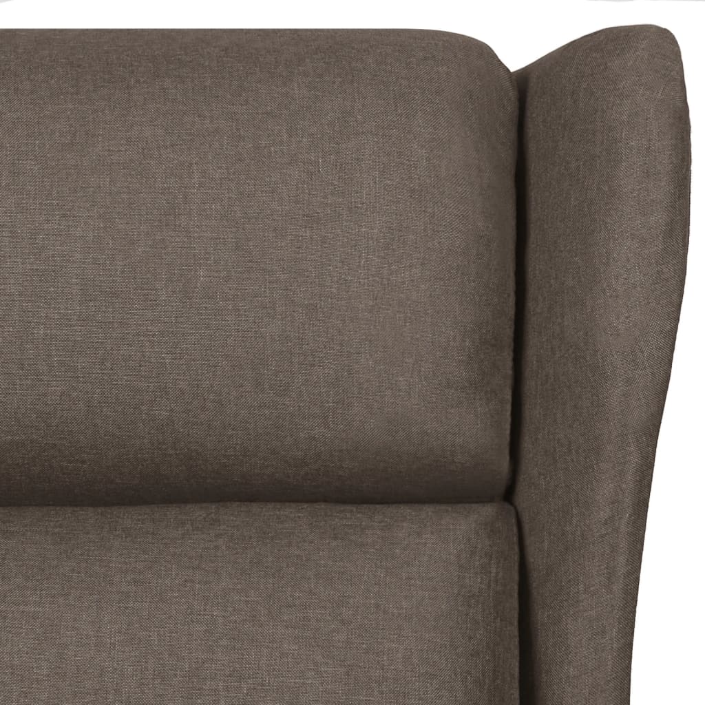 Polohovací Křeslo Hnědé Textil