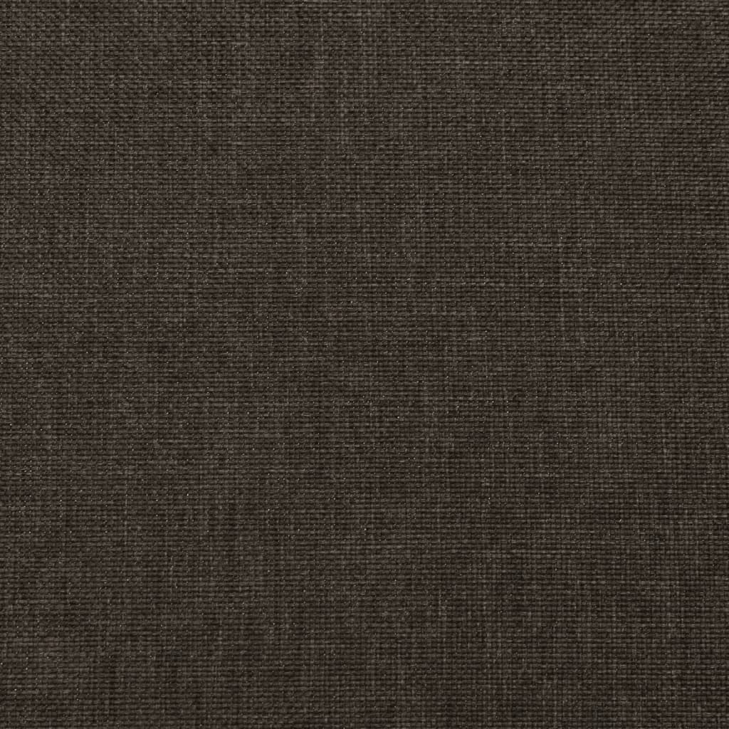 Polohovací Křeslo Tmavě Hnědé Textil