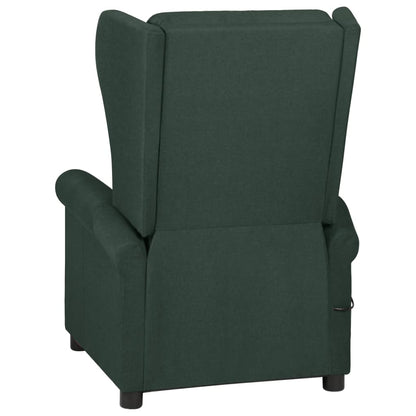 Polohovací Křeslo Tmavě Zelené Textil