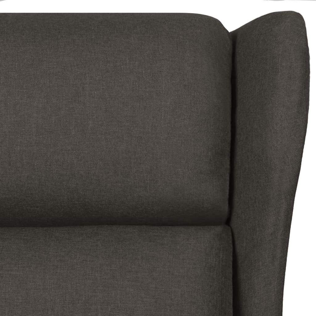 Polohovací Křeslo Taupe Textil