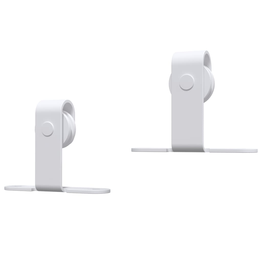 Kování Pro Posuvné Dveře Skříně Uhlíková Ocel Bílé Bílá