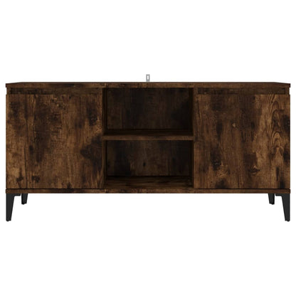 Tv Stolek S Kovovými Nohami Kouřový Dub 103,5 X 35 X 50 Cm
