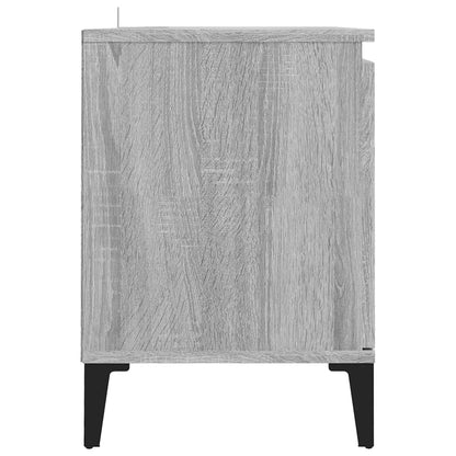 Tv Stolek S Kovovými Nohami Šedý Sonoma 103,5 X 35 X 50 Cm