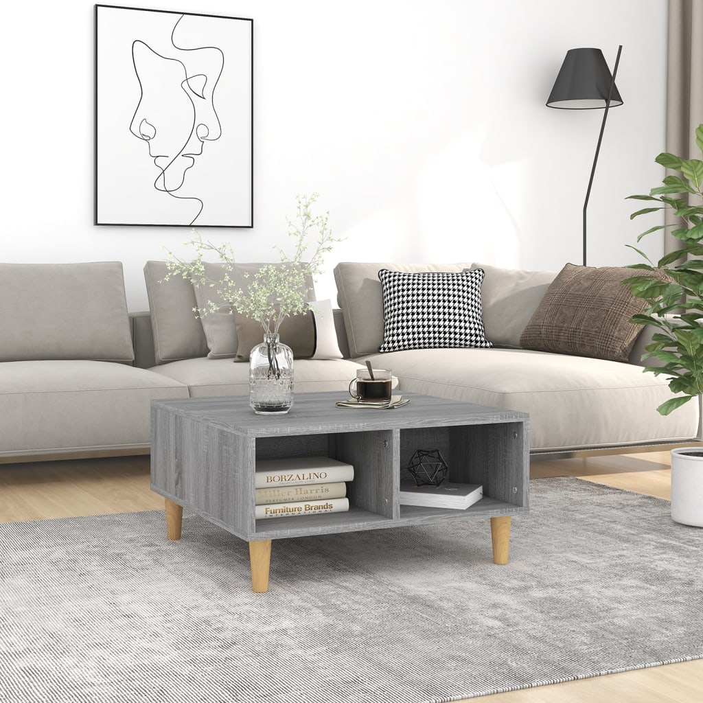 Konferenční Stolek 60 X 60 X 30 Cm Kompozitní Dřevo