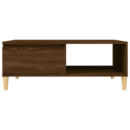Konferenční Stolek Hnědý Dub 90 X 60 X 35 Cm Kompozitní Dřevo