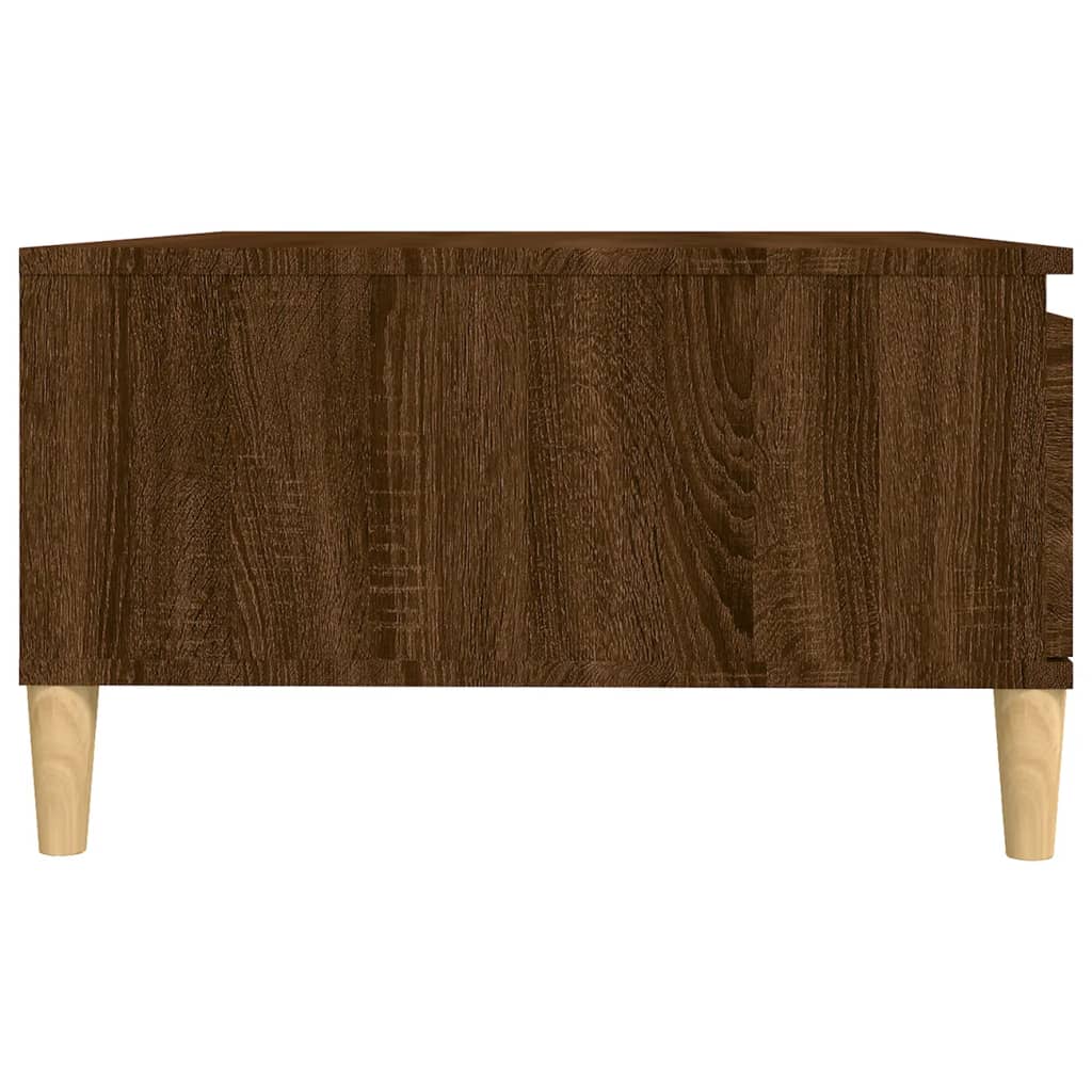 Konferenční Stolek Hnědý Dub 90 X 60 X 35 Cm Kompozitní Dřevo