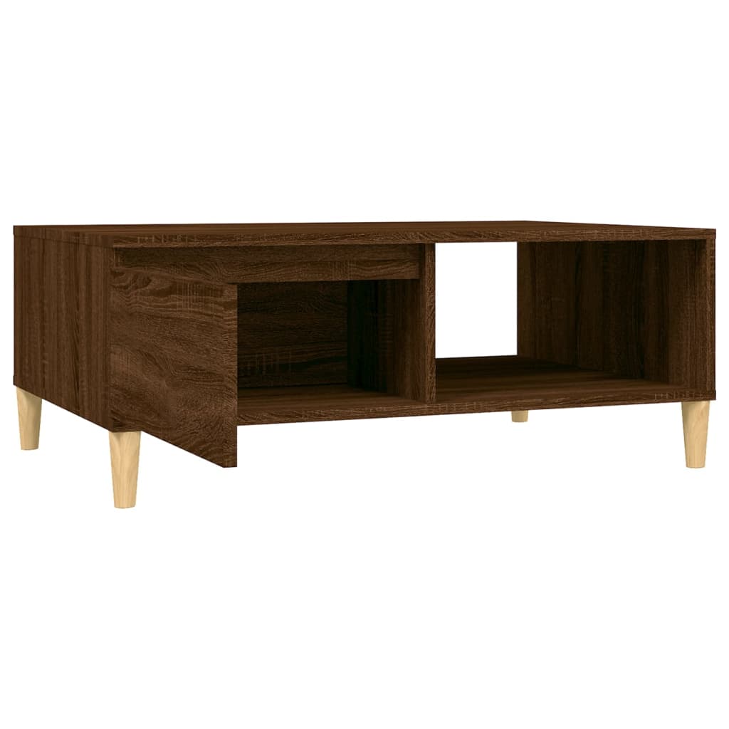 Konferenční Stolek Hnědý Dub 90 X 60 X 35 Cm Kompozitní Dřevo